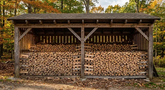 Укладка дров в Энгельсе, улица Лесная, 19